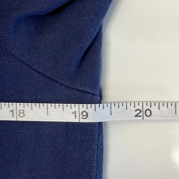 Soft Surrounding Size L Blue Navy Long Sleeves Pima Cotton Blend - Picture 5 of 8